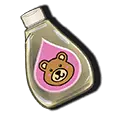 Bottle of bear lotion symbol